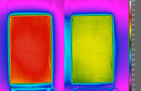 Cooling and reduction of hotspots application